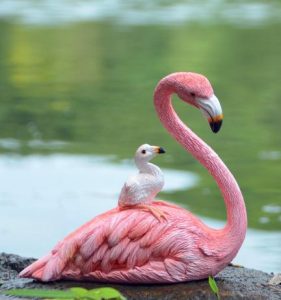 Pembe flamingo biblosu tv sehpası aksesuarları